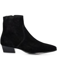 GANT - Pointed-Toe Suede Ankle Boots - Lyst