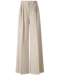 Max Mara - Zulia Pleated Palazzo Pants - Lyst