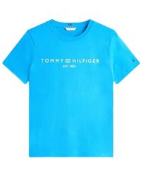 Tommy Hilfiger - Logo-Print Cotton T-Shirt - Lyst