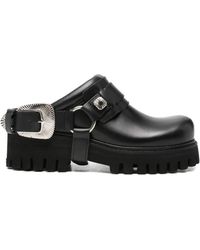 Toga - Buckle-Detail Lug-Sole Mules - Lyst