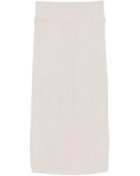 Lorena Antoniazzi - Ribbed Midi Skirt - Lyst