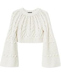 Twinset - Pull En Laine À Coupe Crop - Lyst