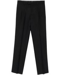 Lardini - Pinstripe-Pattern Pleated Tailored Trousers - Lyst
