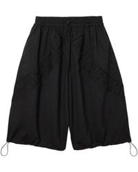 SAGE NATION - Fossil Ruched-Panel Shorts - Lyst