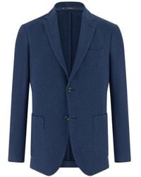 BOGGI - Micro-Textured Single-Breasted Blazer - Lyst