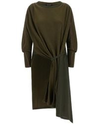 Kiko Kostadinov - Eider Godet Asymmetrical-Hem Midi Dress - Lyst