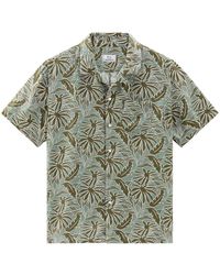 Woolrich - Camisa bowling con estampado tropical - Lyst