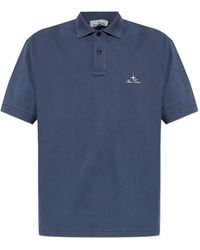 Stone Island - Logo-Embroidered Polo Shirt - Lyst