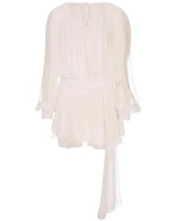 GIUSEPPE DI MORABITO - Draped-Detail Mini Dress - Lyst