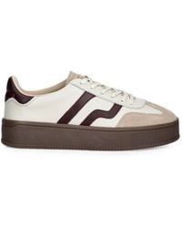 GANT - Contrast-Panel Platform Sneakers - Lyst