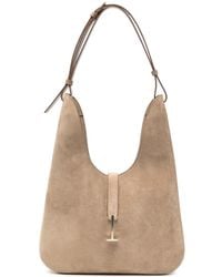 Tom Ford - Suede Leather Medium Hobo Bag - Lyst