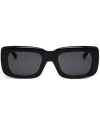 The Attico - Logo-Plaque Rectangle-Frame Sunglasses - Lyst