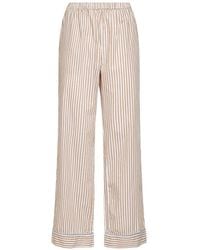 MC2 Saint Barth - Striped Cotton Straight Trousers - Lyst
