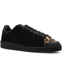 adidas Leopard-print Leather Sneakers in Brown | Lyst