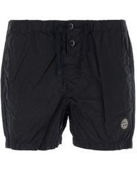 Stone Island - Compass Badge Swim Shorts - Lyst
