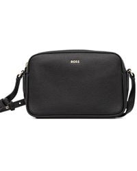 BOSS - Logo-Plaque Crossbody Bag - Lyst