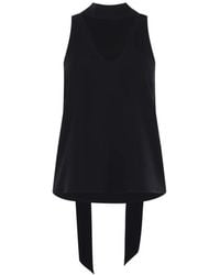 Raquel Diniz - V-Neck Tie Blouse - Lyst