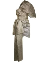 Isabel Sanchis Detachable Sash Mini Dress - Metallic