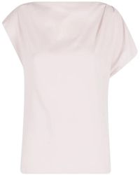 MEIMEIJ - Asymmetric Draped Blouse - Lyst