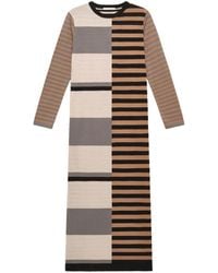 Maliparmi - Rhythm Block Intarsia-Knit Long-Sleeved Maxi Dress - Lyst