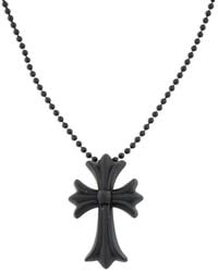 Chrome Hearts - Collar con colgante de cruz y purpurina - Lyst