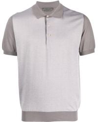 Corneliani - Short-sleeve Cotton-silk Polo Shirt - Lyst