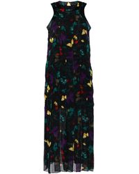 Sacai - Floral-print Pleated Dress - Lyst