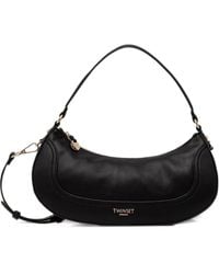 Twinset - Logo-Plaque Curved Shoulder Bag - Lyst