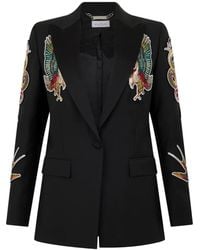 Philipp Plein - Buttoned Embroidered Blazer - Lyst