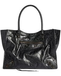 Balenciaga - Le City Small Leather Tote Bag - Lyst