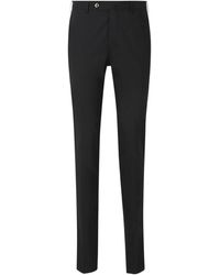 PT Torino - Pantalones ajustados con pinzas de mezcla de algodón - Lyst