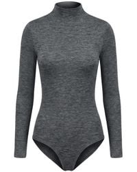 Jil Sander - High-Neck Long-Sleeve Bodysuit - Lyst