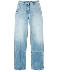Twinset - Seam-Detail Wide-Leg Jeans - Lyst