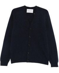 Amaranto - Button-Up V-Neck Cardigan - Lyst