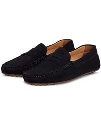 Hackett - Mocassins Driver En Daim - Lyst