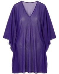 Fisico - Sheer V-Neck Beach Dress - Lyst