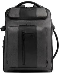 Piquadro - Erweiterbarer Rucksack Mit Reißverschluss - Lyst