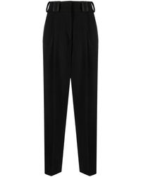 Moschino - High-Waist Cropped Trousers - Lyst