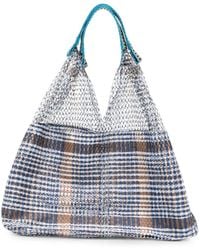 Epice - Elziver Check-Pattern Mesh Shoulder Bag - Lyst
