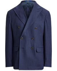 Polo Ralph Lauren - Glen Plaid Double-Breasted Blazer - Lyst