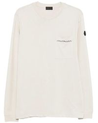 Moncler - Logo Cotton Long Sleeve T-Shirt - Lyst