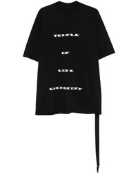 Rick Owens - Crew Neck Graphic T-Shirt - Lyst