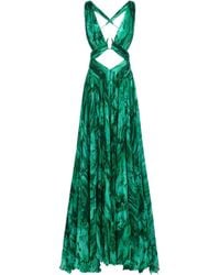 Roberto Cavalli - Abstract-Print Gown - Lyst