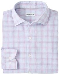 Peter Millar - Check-Pattern Linen Shirt - Lyst