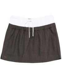 Lacoste - Nakamura Geruite Mini-Rok - Lyst