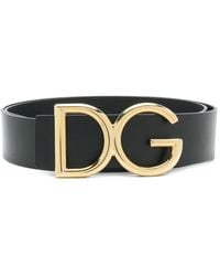 Dolce & Gabbana - Cintura con fibbia DG - Lyst