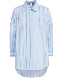 Marni - Gestreiftes Hemd Mit Langem Schnitt - Lyst