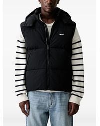 KARL LAGERFELD - Hooded Quilted Gilet - Lyst