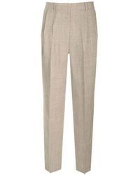 TOTEME - Pleated Straight-Leg Trousers - Lyst