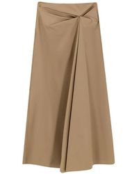 Max Mara - Gedrapeerde Asymmetrische Flared Rok - Lyst